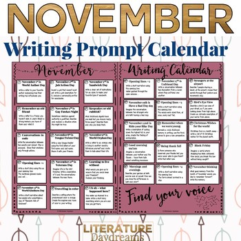 creative writing for november