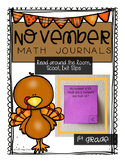 November Critical Thinking and Story Problem Math Journals