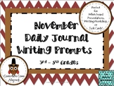 November Daily Journal Writing Prompts