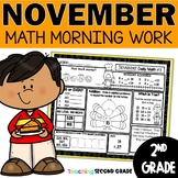 November Morning Work for 2nd Grade - Math Spiral Review P