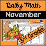 November Daily Math Review 3rd Grade Common Core