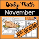November Daily Math Review 4th Grade Common Core