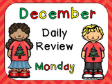 December Daily Review PowerPoints for Kindergarten~ Great 