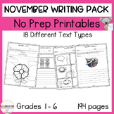 November Daily writing prompts