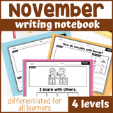 November Differentiated Writing Notebook