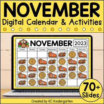 Preview of November Digital Calendar