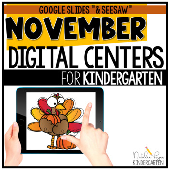 Preview of November Digital Centers for Kindergarten Digital Learning