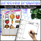 November Directed Drawings for Motion, Nutrition, & Thanksgiving