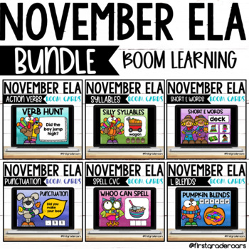 Preview of November ELA Boom Deck Bundle