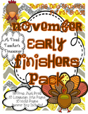 November Early Finishers Pack