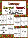 November Emergent Readers - A Book for Each Week- American