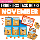 November Errorless Learning Task Boxes (16 Fall Task Boxes