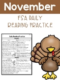November 3rd Grade Florida F.A.S.T. Reading ELA Daily Practice