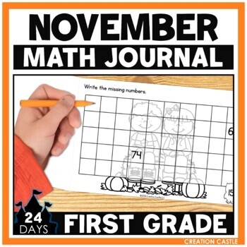 Preview of November First Grade Math Journal