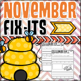November Fix-It Sentences With Powerpoint