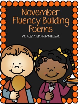Preview of November Fluency Building Poems {Poetry Notebooks}
