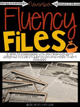 Preview of November Fluency Files
