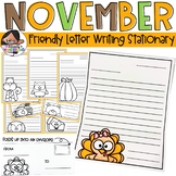 November Friendly Letter Templates | No Prep Letter Writin