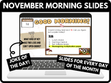 November Good Morning Slides (with Joke of the Day) ✨
