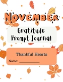 November Gratitude Prompt Journal