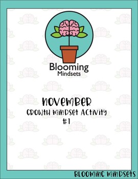 Preview of Growth Mindset -November Activity