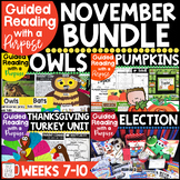 November Guided Reading with a Purpose Pumpkins, Owls, Tur