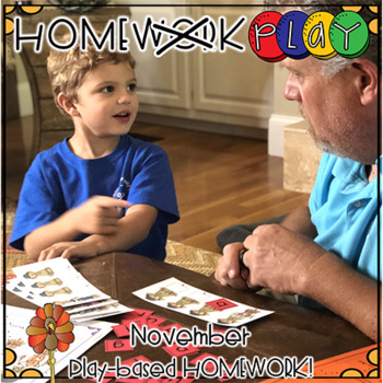 Preview of Homework PLAY Activities for November by Kim Adsit and Adam Peterson