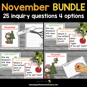 Preview of November Inquiry Question of the Day Bundle