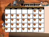 November Interactive Calendar