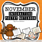 November Interactive Poetry Notebook {With Original Poems!}