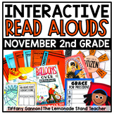 November Interactive Read Aloud Lessons BUNDLE Second Grad