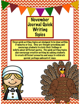 November Journal Quick Writes by The Traveling Preacher's Wife | TPT