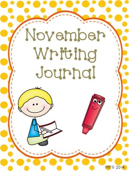 November Journal Topics by Happy Happy First Grade | TpT