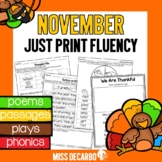 November Just Print Fluency Pack