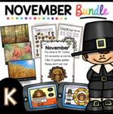 November KINDERGARTEN BUNDLE - Fall Math Reading Writing B