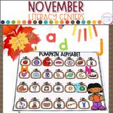 Fall Literacy Centers - Small Group Lesson Plans November 