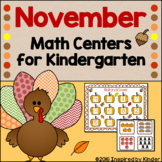 November Math Centers for Kindergarten