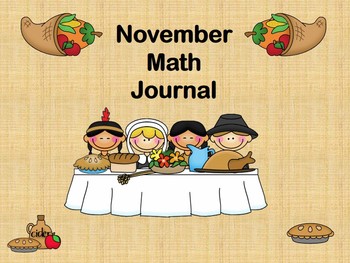 Preview of November Math Journal SMART Notebook