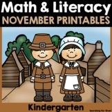 November Math & Literacy Printables {Kindergarten}