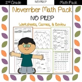 Second Grade Math Pack {November} NO PREP