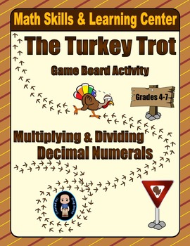 Preview of Thanksgiving Math Skills & Learning Center (Multiply & Divide Decimals)