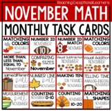 November Math Task Boxes