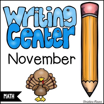 November Math Writing Station by Christina Mauro | TPT