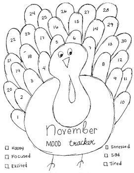 Preview of November Mood Tracker