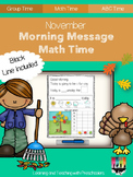 November Morning Message Math Time