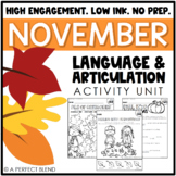 November NO PREP: Language & Articulation