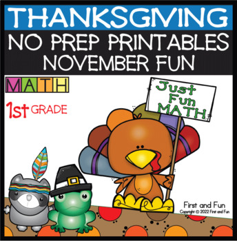 Preview of November NO PREP Printables Thanksgiving Fun  Common Core and MAFS Worksheets