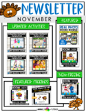 November Newsletter - New Activities, Updates, Freebies, a