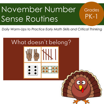 Preview of November Number Sense Routines