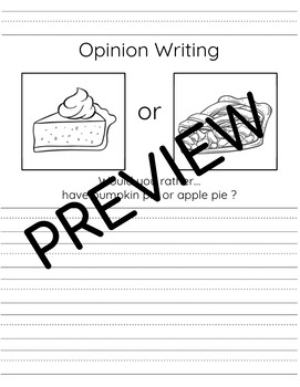 November Opinion Writing by ludlowslittlelearners | TPT